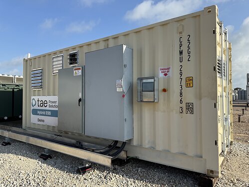 Picture of TAE Power Solutions Ships First Hybrid Energy Storage Prototype System to MARA